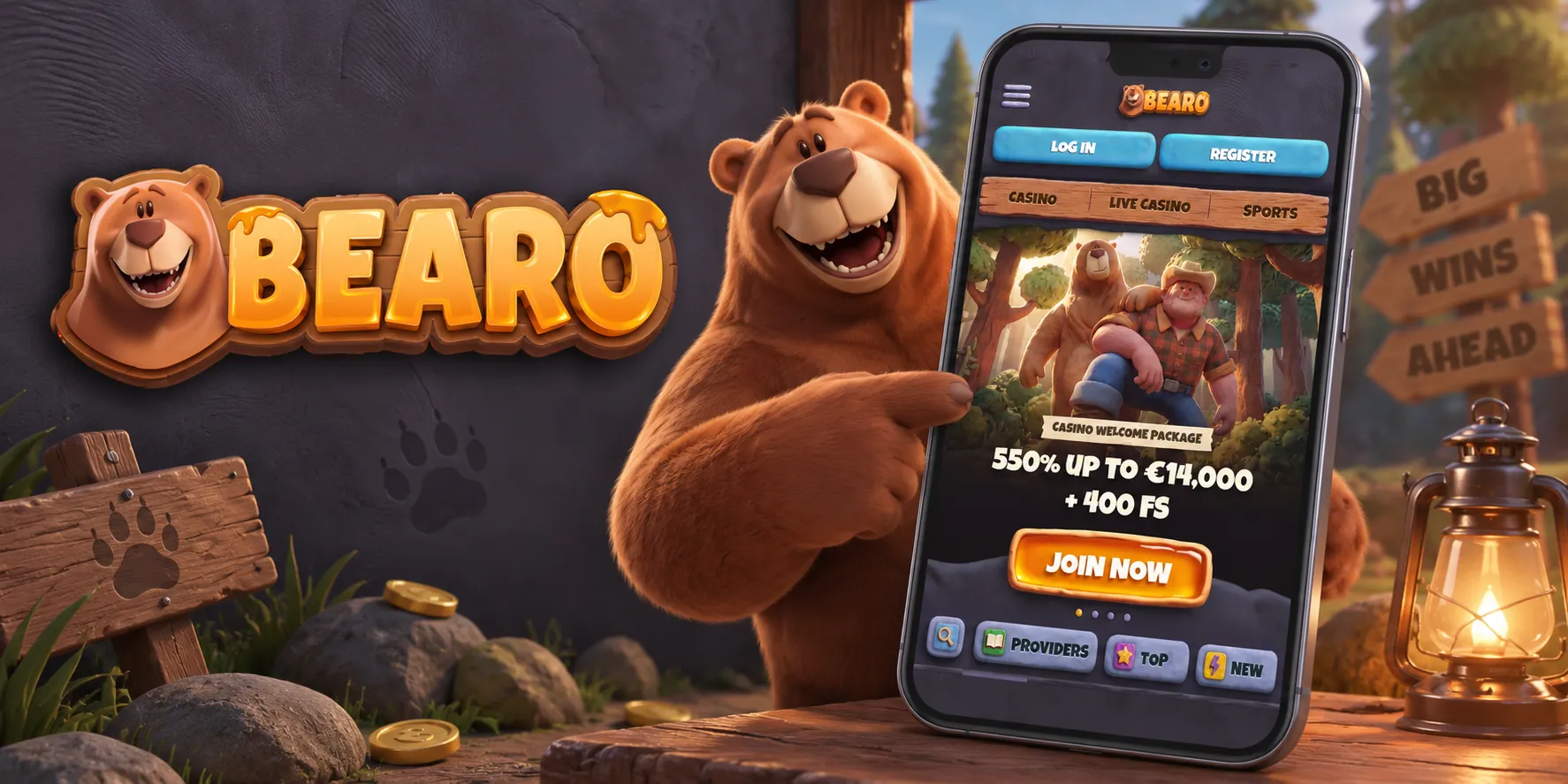 Bearo Casino App Screenshot